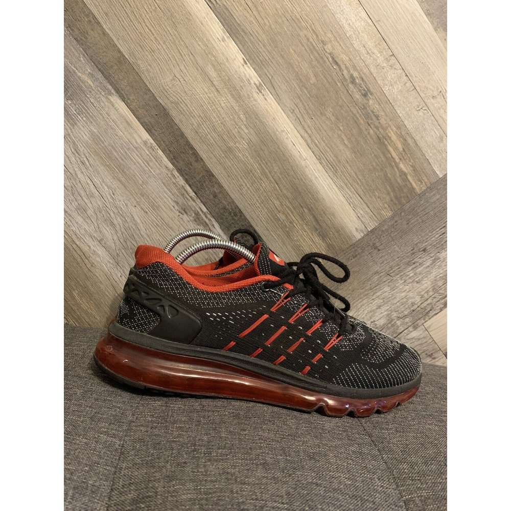 One Mix Athletic Mens Size 9.5 Running Shoes Black Red OM164401-004M